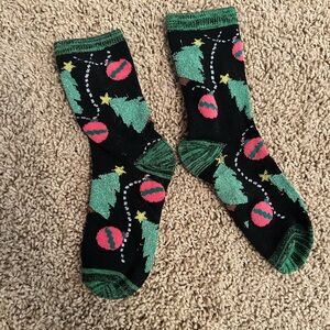 Girls christmas tree socks